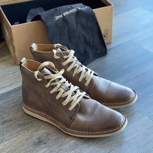 John Varvatos Barrett Wide Lace Boot, "Wet Slate"